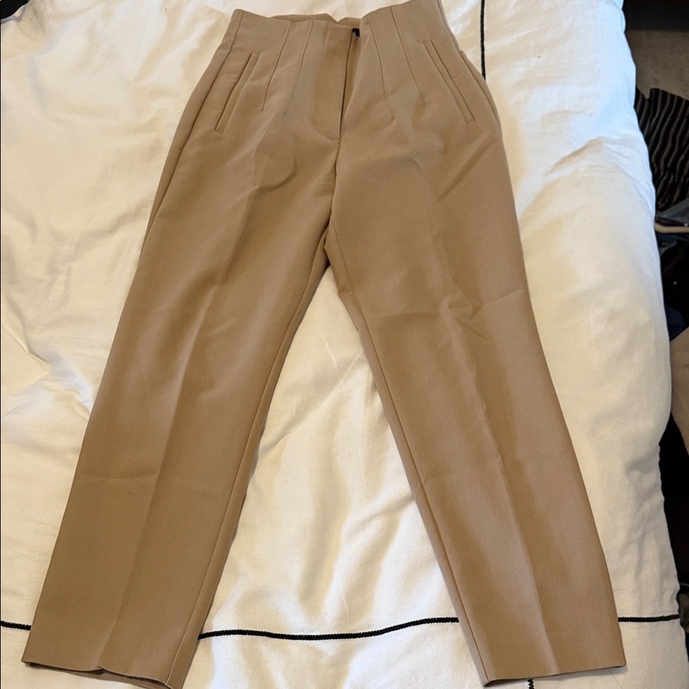 Zara Tapered Pants in Camel/Tan